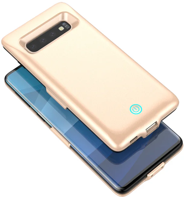 Золотой Jinsuli для samsung Galaxy S10 плюс Батарея Зарядное устройство чехол 6000 mAh Внешний Портативный резервного копирования Мощность банк Батарея случае S10 плюс - Цвет: Золотой