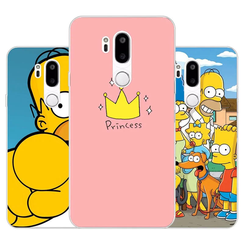 LG G7 чехол Silicon радость Корона мультфильм живопись ТПУ Мягкая задняя крышка для