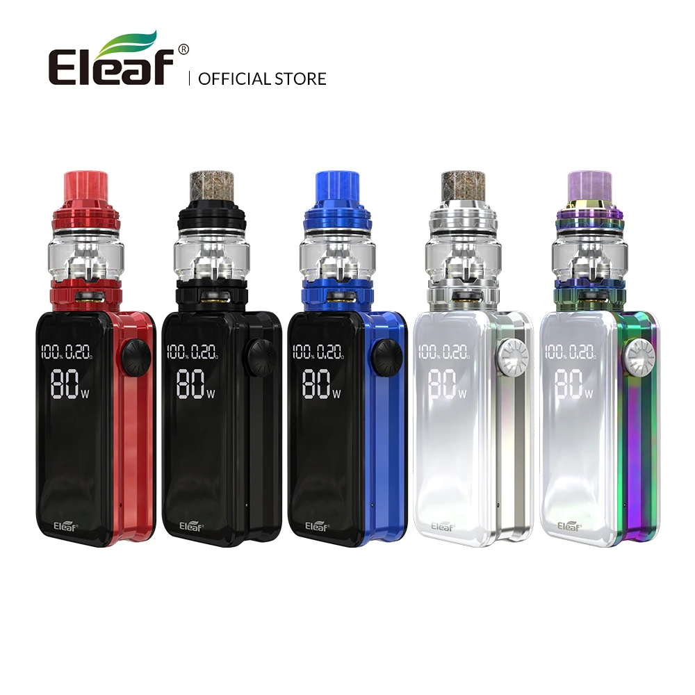 Vente D origine Eleaf iStick NOWOS avec ELLO Duro kit 2 ml 6.5 ml avec 4400 mah batterie HW M HW N double Tête Plus Rapide De Charge E cig