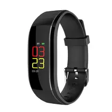 ALLOYSEED UPX водонепроницаемые Bluetooth спортивные Смарт-часы браслет 0,9" цветной экран пульсометр Монитор артериального давления браслет