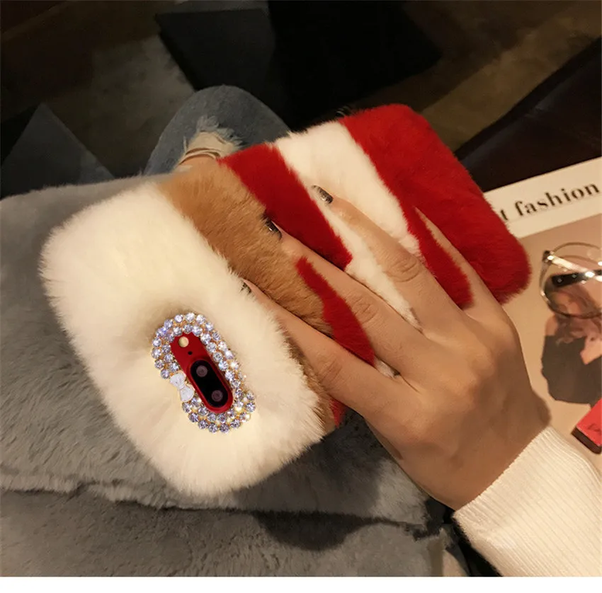 Чехол LaMaDiaa для Huawei P20 lite pro P9 P10 Mate 9 10 V10 цветной чехол из кроличьего меха глянцевый