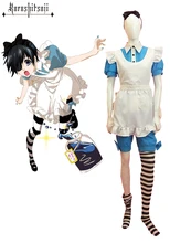 Envío Libre Negro Mayordomo Kuroshitsuji Ciel Phantomhive Maid Vestido Anime Cosplay Costume