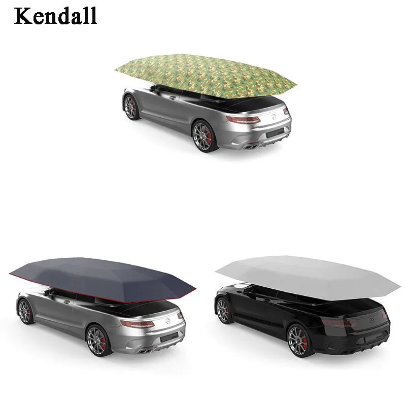 

4.5x2.3M/4.2x2.1M Outdoor Car Vehicle Tent Car Umbrella Sun Shade Cover Oxford Cloth Polyester Covers Without bracket
