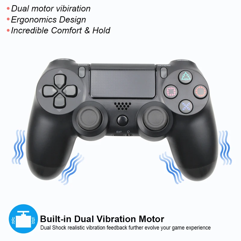 Беспроводной игровой контроллер Bluetooth для PS4 контроллер для sony Playstation 4 для DualShock Вибрационный джойстик геймпады для PS3