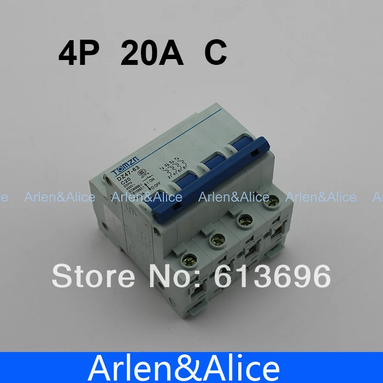 4 P 20A 240V/415V автоматический выключатель MCB C Тип полюса | Строительство и ремонт