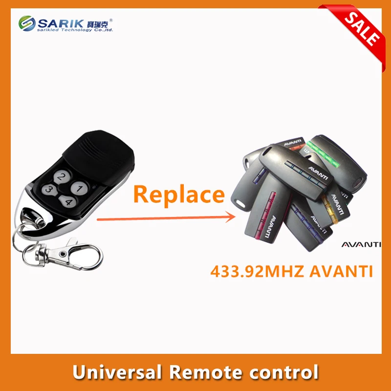 433 92mhz Avanti Garage Door Remote Avanti Transmitterreplacement