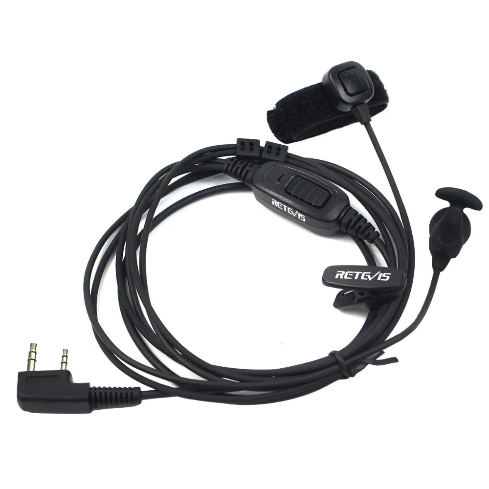 Retevis R-161 2 Pin слуховая косточка наушник палец PTT для Kenwood Retevis H777 RT81 Baofeng UV-5R TYT иди и болтай Walkie Talkie “иди и C9047A