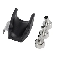 JCD hot air gun Handle Bracket with 3Pcs Nozzle soldering station welding Rework Station Upgraded from 8586 858D 8858 2