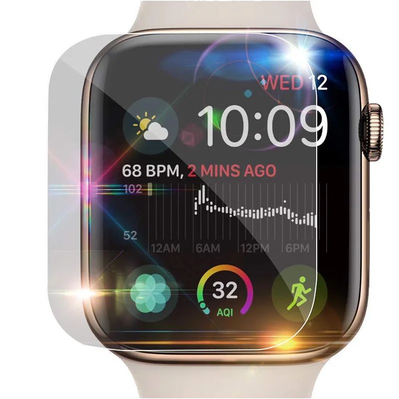 

For iWatch Series 4 40mm 44mm Screen Protector Film Full Cover 3D Curved Soft TPU Film For Apple Watch 42mm 38mm Series 3/2/1
