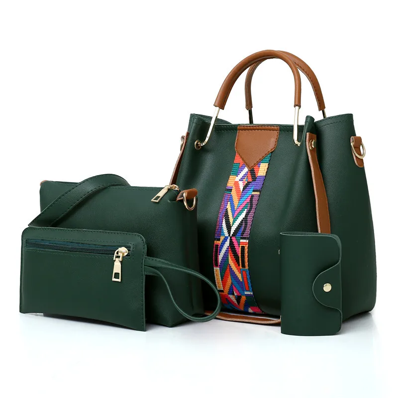 

Women's fashion handbags mobile phone bag mobile phone bag chain bag shoulder bag handbags purse wallet set 4 pieces