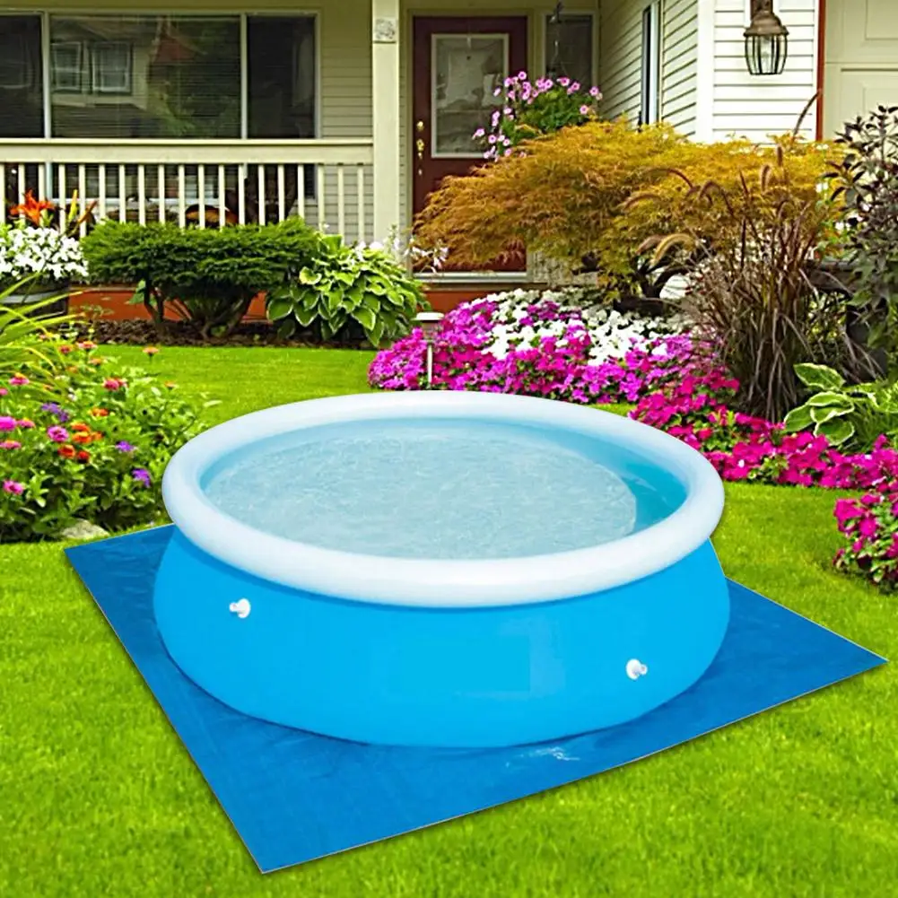 Swimming Pool Cover Cloth Cloth Bracket Pool Cover Inflatable Swimming Pool Dust Cover Diaper Round PE Cover Cloth