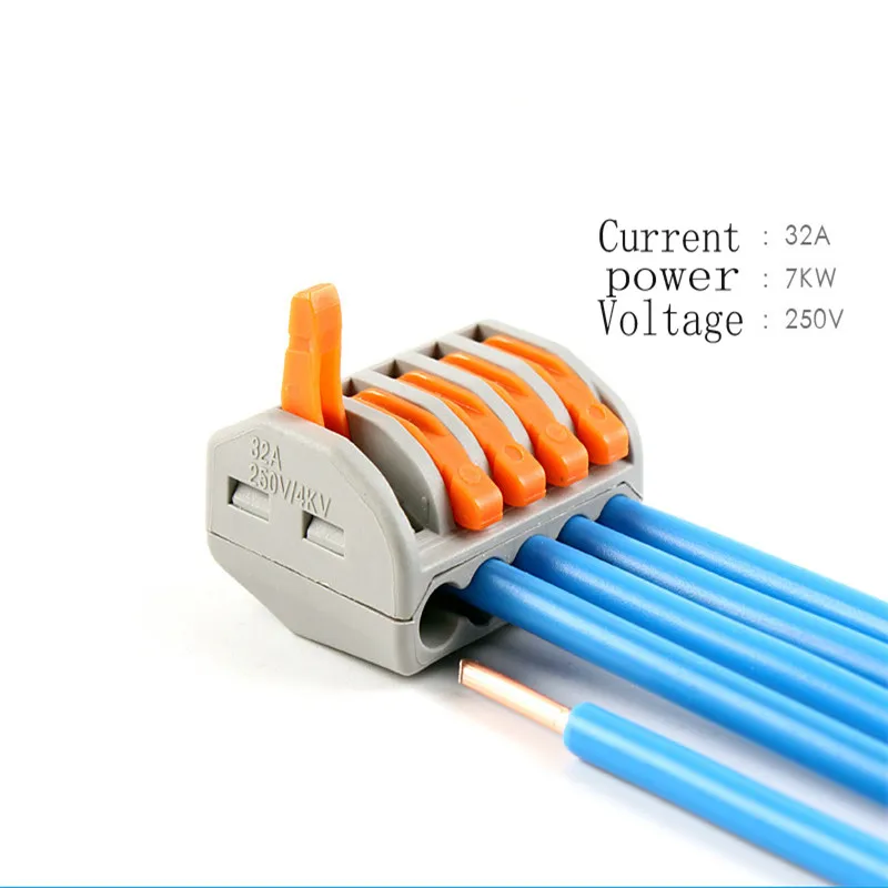 

10pcs PCT-K215 universal wire Connector Quick Connector wiring Terminals Splitter Insulated Electrical Crimp Fit for led strip