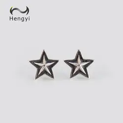 Hengyi звезда 925 пробы серебро серьги гвоздики для женщин Мода изысканный стиль 925 ювелирные изделия