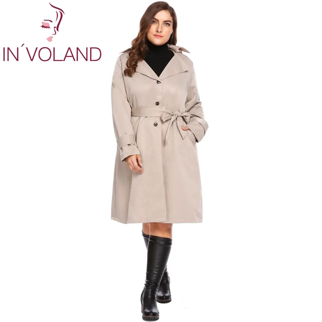 cheap plus size trench coat