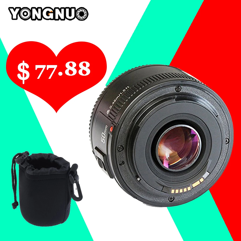 Prix pour Yongnuo lentille yn50mm yn50mm fixe focus lens ef 50mm f/1.8 af lentille grand ouverture auto focus lens pour nikon dslr caméra + cadeaux Prix pour Yongnuo lentille yn50mm yn50mm fixe focus lens ef 50mm f/1.8 af lentille grand ouverture auto focus lens pour nikon dslr caméra + cadeaux