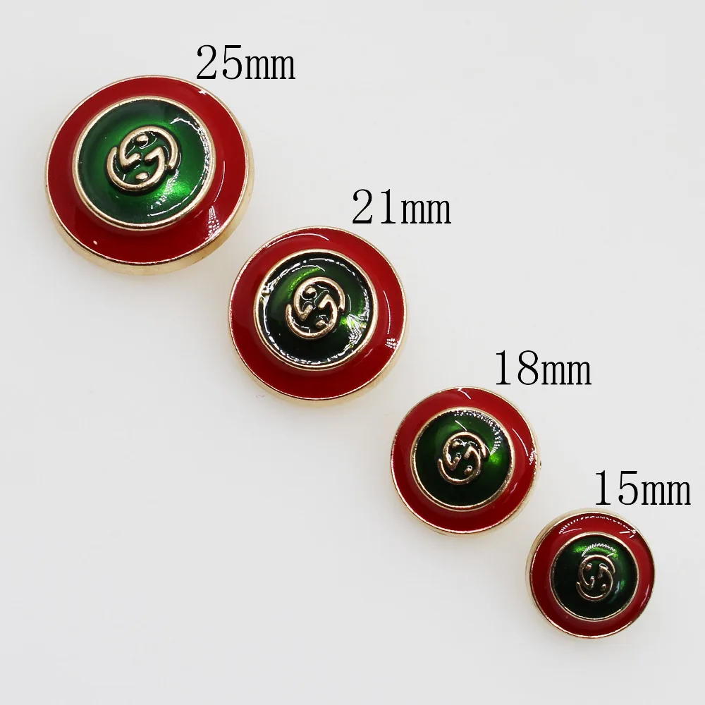 

Hot New 10pc mixed size metal sewing children clothing button coat sweater decorative buckle DIY Wedding gift box Decoration