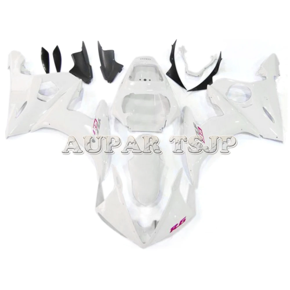 Подходит для Yamaha 2003 2004 2005 YZF-600 R6 03 04 05 Sportbike комплект кузова белый полный