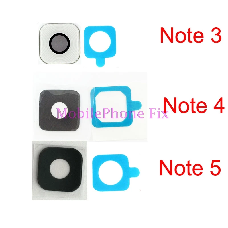 

5 Set Glass Back Camera Lens For Samsung Galaxy Note 3 4 5 Note3 Note4 Note5 Main Cam Lens with Adhesive Glue
