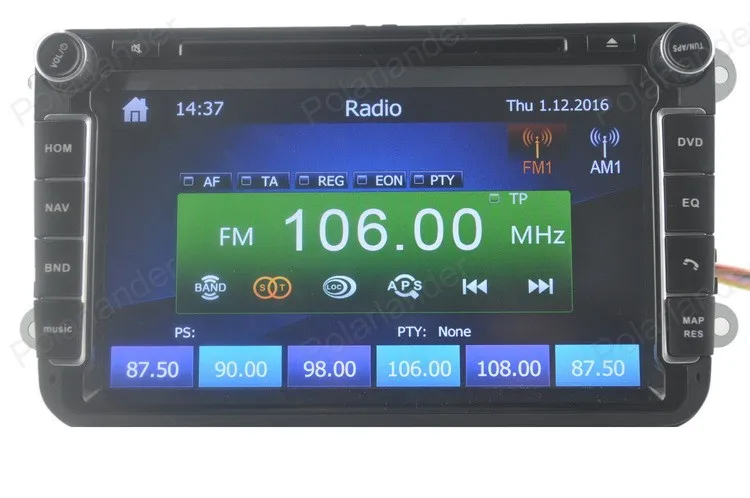 Discount Car Multimedia Player for VW/POLO/PASSAT/Golf/Skoda/Octavia/SEAT/LEON With Wifi Radio GPS Navigation 1080P Ipod FM Map 7