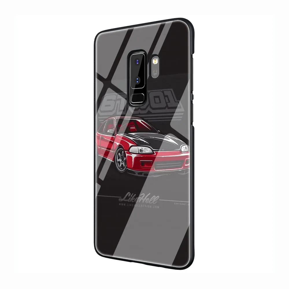 INITIAL D AE86 закаленное Стекло чехол для телефона чехол для Galaxy S7 край S8 9 10 Plus, Note 8, 9, 10, A10 20 30 40 50 60 70 - Цвет: G6