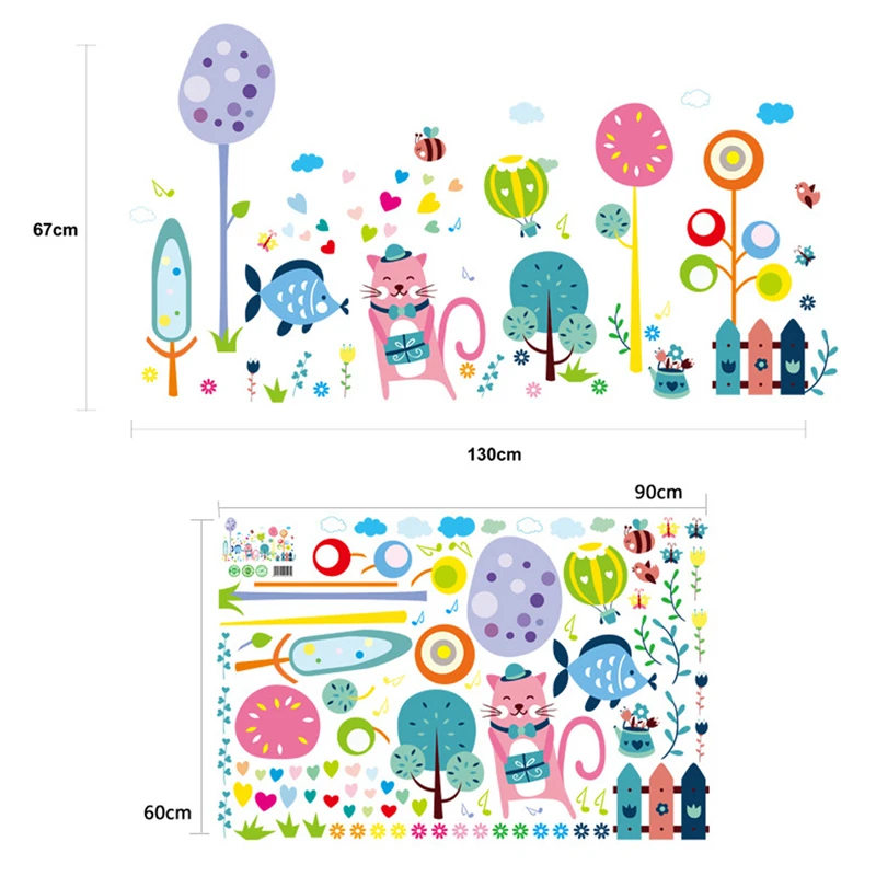 Home Decor Cartoon Car Creative wall stickers Home Decor Wedding Decoration maison Self-adhesive Removable wall stickers rooms (14)