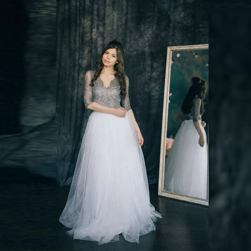 Exquisite Pure White Tulle Skirt Custom Made A Line Floor Length Long Skirt Simple Elegant Full Maxi Women Skirts