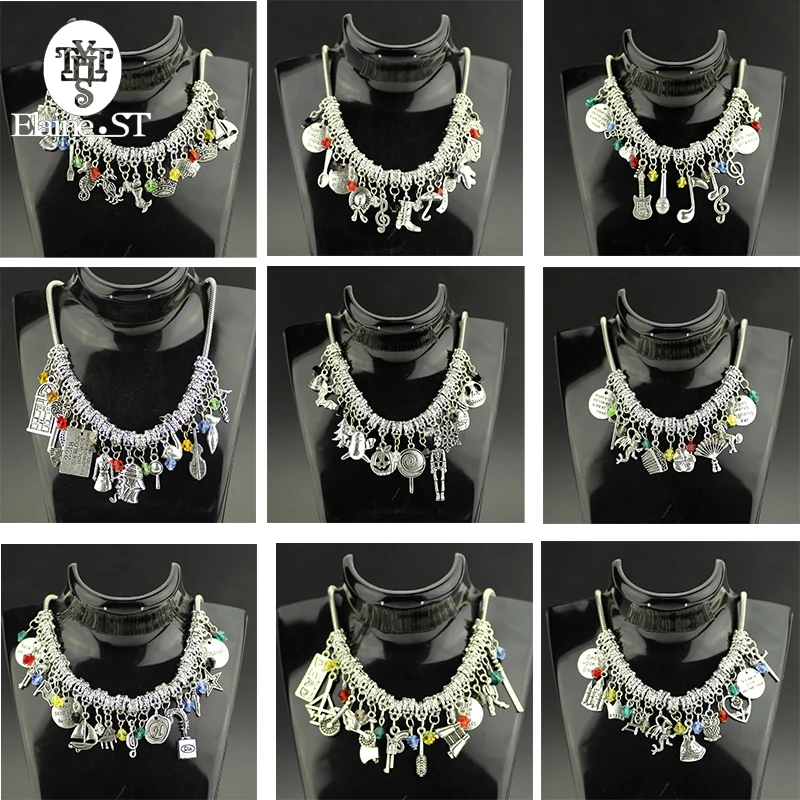 DIY! a bela ea fera Colar! Ravenclaw! sino Princesa e Príncipe música! The walking dead! Colar de Charme! jóias presente!