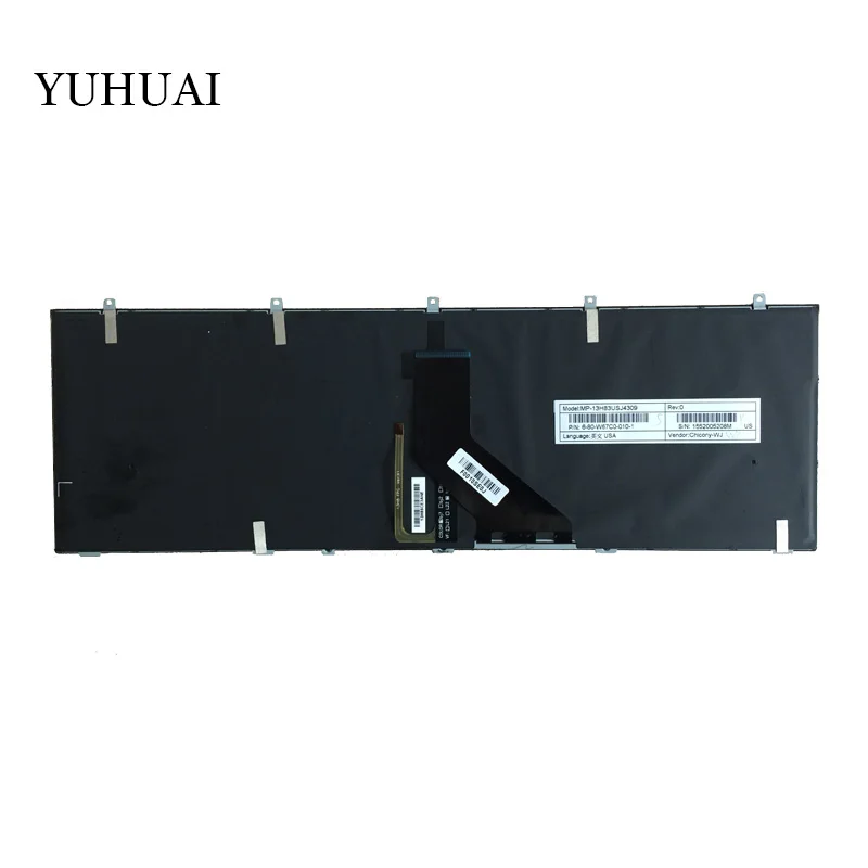  US Keyboard for HASEE DNS Clevo K660E K760E K750C K710C K650C CW35 SW35S CW37 CW37S K650S K750S K59