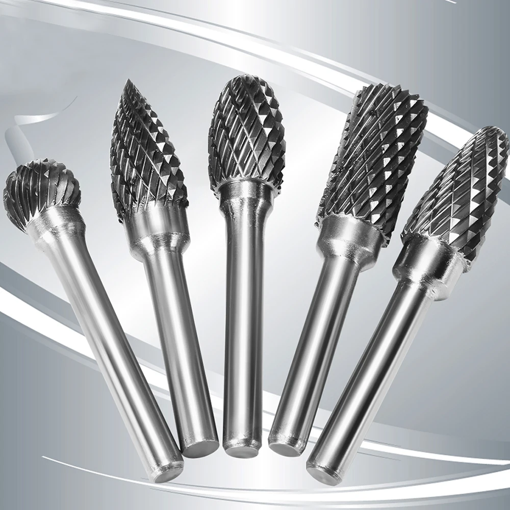 

Head Tungsten Carbide Rotary Point Burr Die Grinder 12mm Shank Abrasive Tool Drill Carving Bit