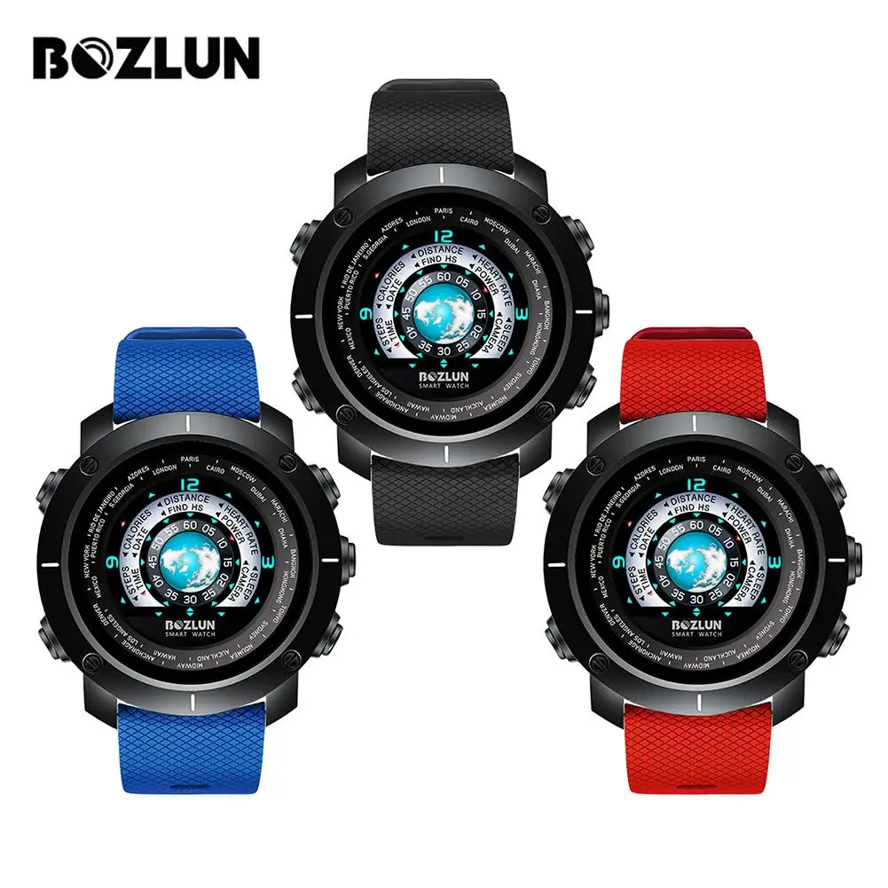 

BOZLUN W30B Version Plastic Case Outdoor Sports Color Screen Smart Watch Support Heart Rate Health Monitoring & Smart Reminder
