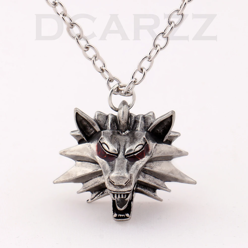 Wizard Witcher 3 Medallion Necklace Wolf Head Pendant Wild Hunt Figure Game Cosplay Jewelry Top Quality Gothic Collar Wizard Witcher 3 Medallion Necklace Wolf Head Pendant Wild Hunt Figure Game Cosplay Jewelry Top Quality Gothic Collar