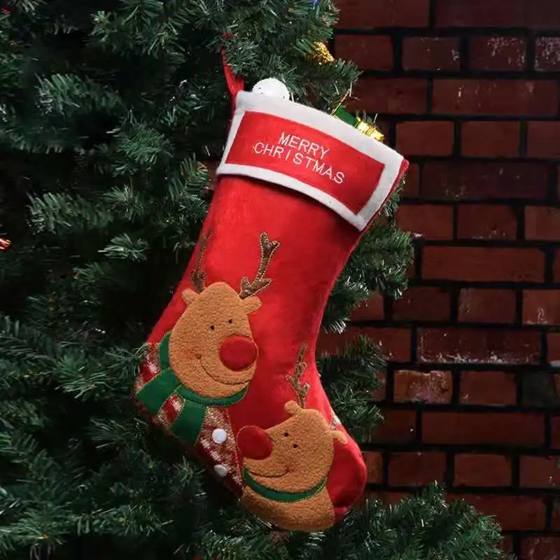 Кросс-Бордер носки со снеговиком рождественские носки рождественский украшения Рождественская конфетка сумка старик горячая Распродажа подвеска