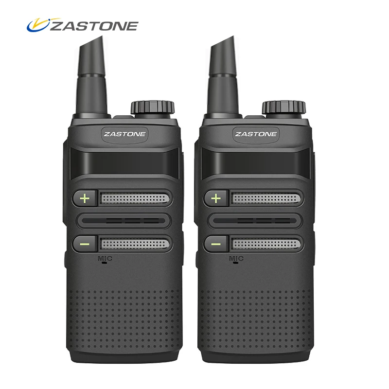 

2 in 1 ZASTONE X5 Portable Walkie Talkie 400-470MHZ 3W 1500mAh 16CH Mini Walkie-talkie Radio Communicator FM Transceiver