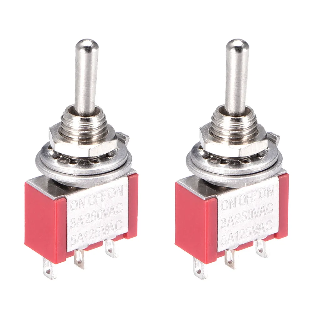 Uxcell Lacthing Momentary Rocker Toggle Switches Heavy Duty 3/15A 250V