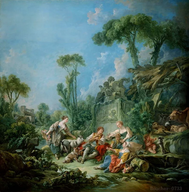 

Francois Boucher Art Modern Office Background Canvas Art Flower Photo Picture Free Shipping HD Print Paintings On Canvas Poster
