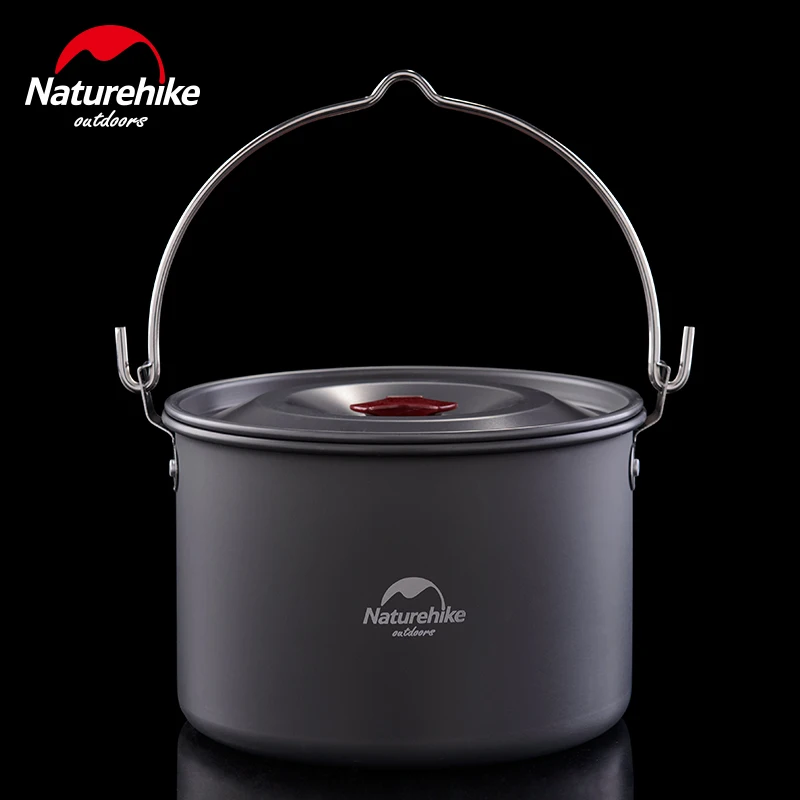 Naturehike Camping Cookware For 46 Person Hanging Big Capacity Pot Outdoor Tableware Picnic