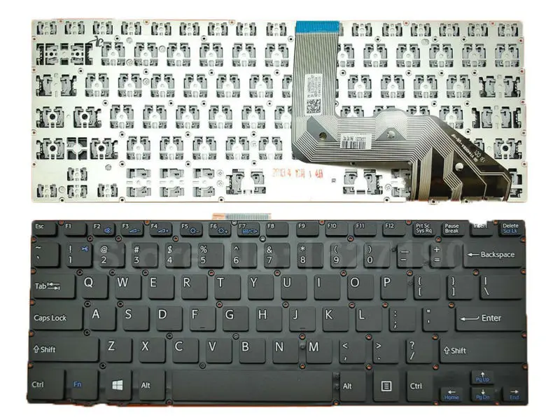 MTGJFDDFO Laptop Keyboard Compatible with Sony VAIO SVE151 V133830AS3RU3A 149161611RU 9Z.N6CSW.GOR00 Russia RU Black with Frame MTGJFDDFO Laptop Keyboard Compatible with Sony VAIO SVE151 V133830AS3RU3A 149161611RU 9Z.N6CSW.GOR00 Russia RU Black with Frame