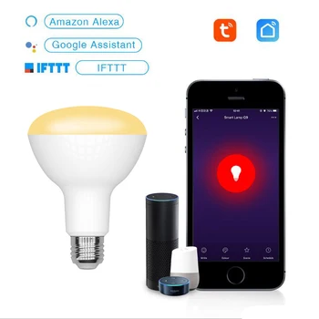 

WiFi Smart Light Bulb LED Lamp 9W Warm Cool White Smart Life/Tuya APP Remote Control Works with Alexa Echo Google E27