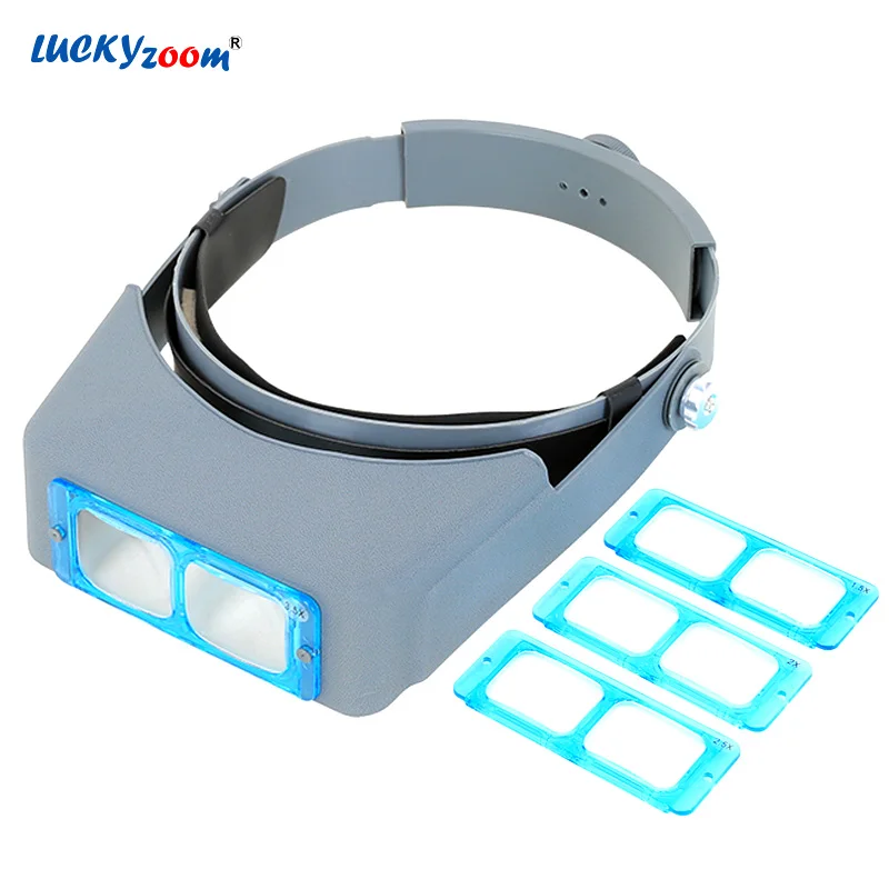 

Headband Reading Magnifier 1.5X 2X 2.5X 3.5X Magnifying Glass Repair Watchmaker Magnifier Optical Jewelry Loupe Free Shipping