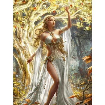 

Free shipping diamond embroidery needlework cross stitch full round diamond diy diamond painting sexy forest angel KBL