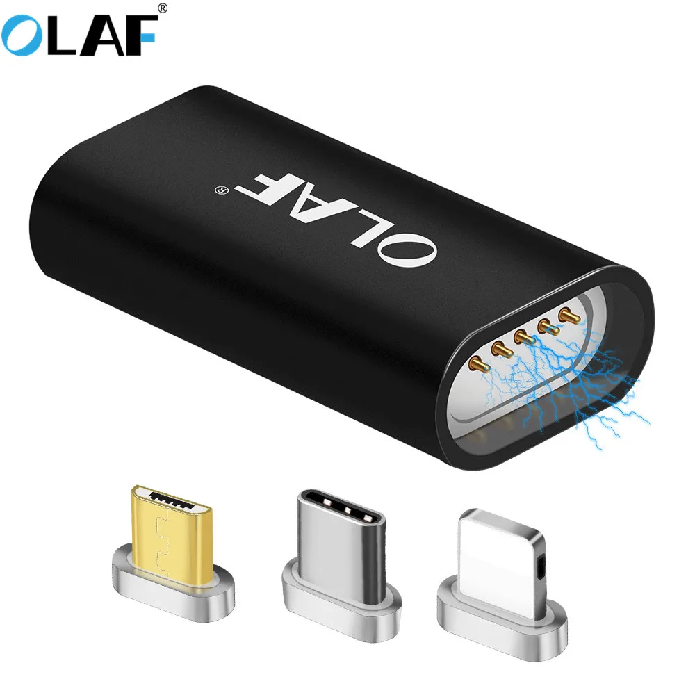 

Olaf Mirco USB Magnet Adapter For iPhone To Micro USB/Type C To Micro USB Adapter Mobile Phone Magnetic Converter