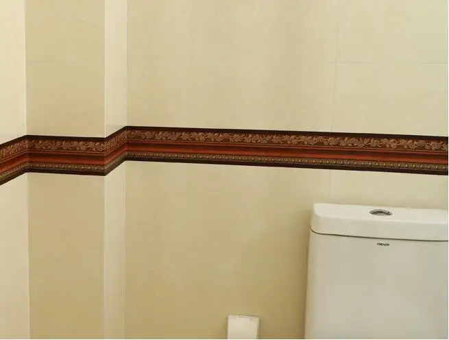 5 м самоклеющиеся плинтусы наклейки на стену кухня подоконник линия талии обои на стену Водонепроницаемая банная лента