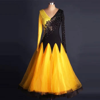 

Ballroom Competition Dance Dress Women Tango Flamenco Waltz Dancing Skirt Lady's High Quality Custom Made Ballroom Dance Dresses