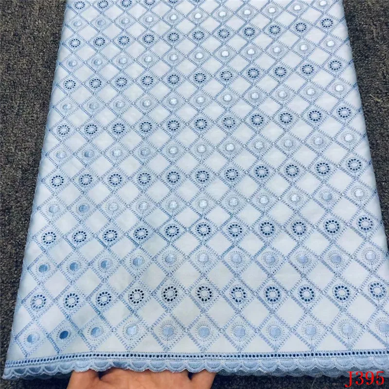 

HFX African Dry Lace Fabric cotton lace With swiss voile lace in switzerland High Quality 2019 White Lace Fabrics For Wedding