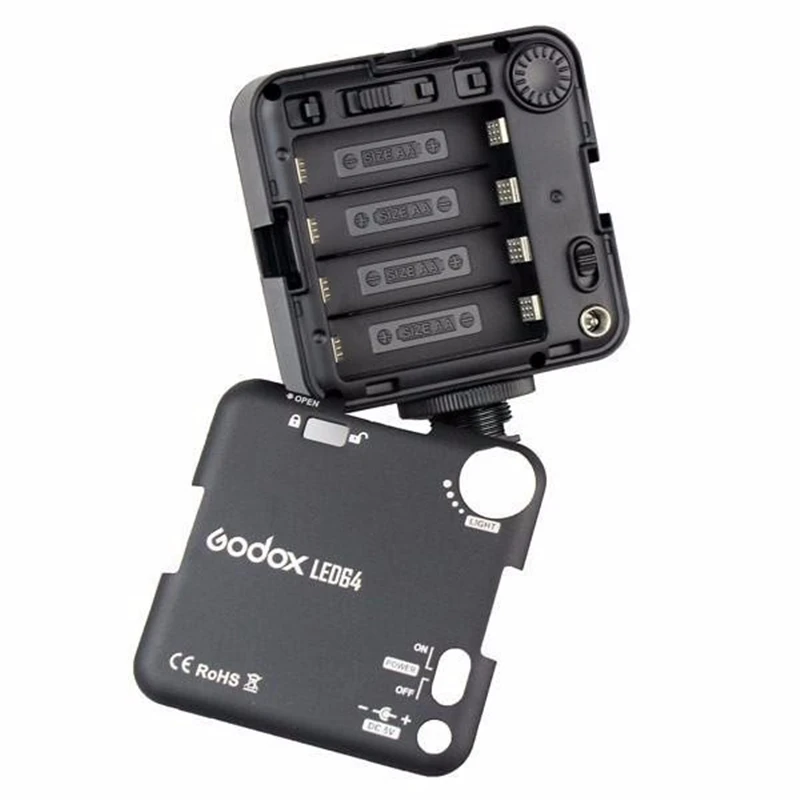 Светодиодная лампа Godox LED64 для цифровой зеркальной камеры мини видеорегистратор