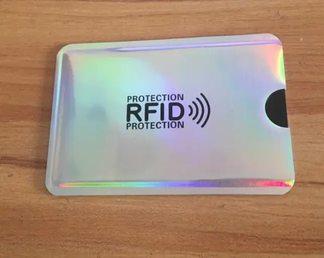 100 шт/лот против сканирования RFID блокирующий рукав для безопасности кредитных карточек идентификационный ATM Бесконтактный IC чехол для удостоверения личности блокатор - Color: Yellow