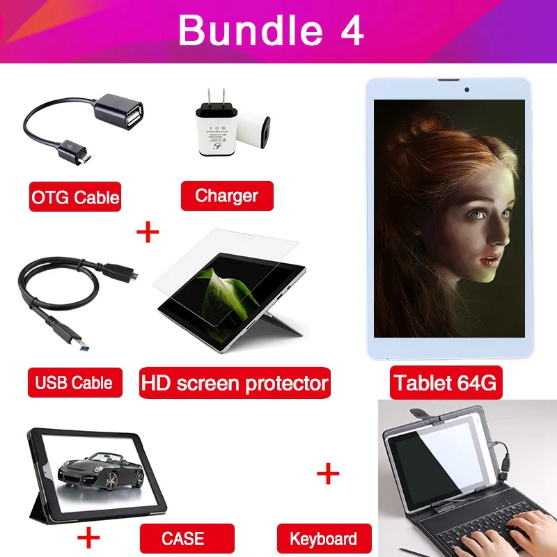 FUGN 8 дюймов дети android планшет случае ПК с Wi Fi 3g SIM двойной камеры Tablet 4 ГБ