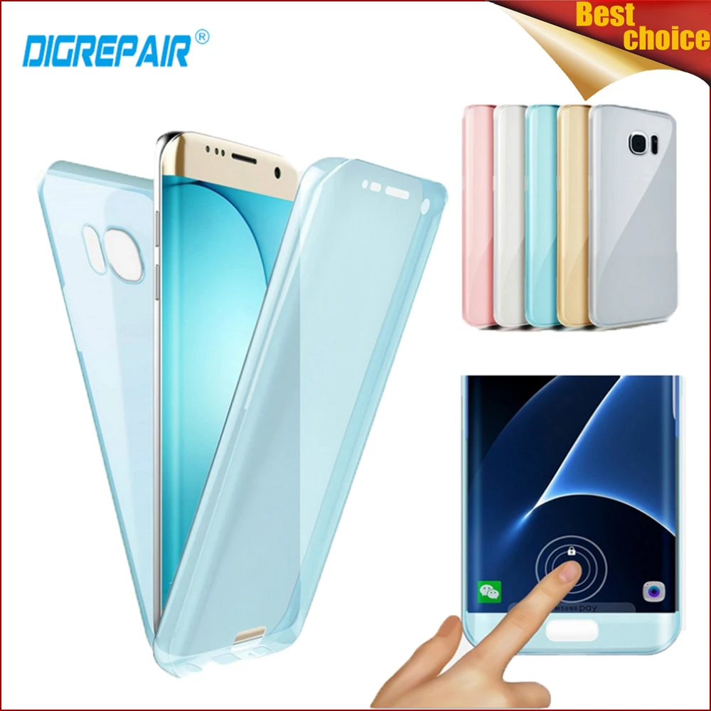 

360 Full TPU soft Ultra Thin Clear Front+Back Case Cover for Samsung S9plus case Touchable Anti-Scratch Protective Shell GHMY