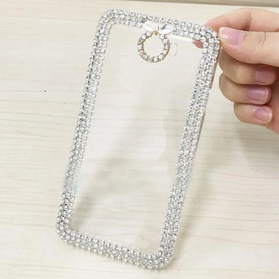 

Luxury Bling Crystal Diamond Hard Cover Pretty Phone Case Capa For Huawei Y3 II Y5 II Y6 Pro Y6 II Compact Ascend G7 C199 Cases