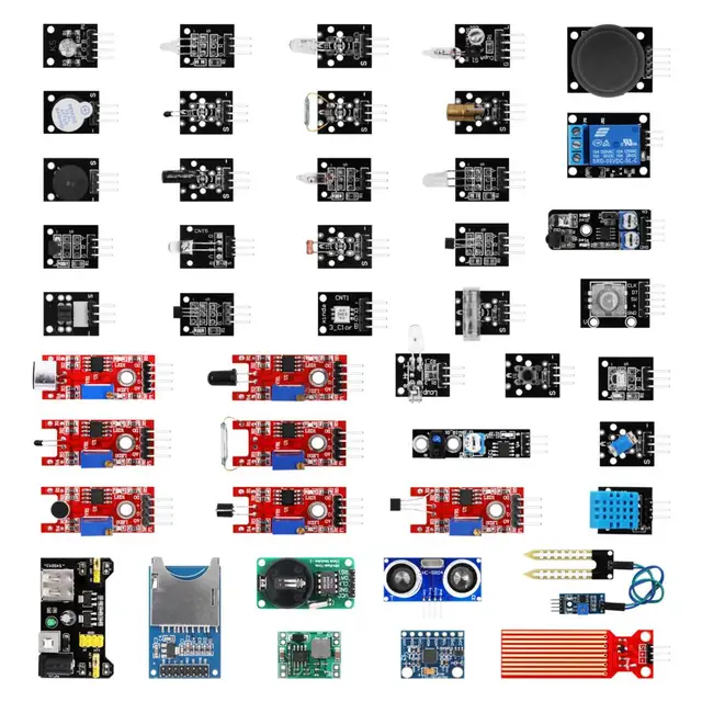 45 in 1 Sensors Modules Starter Kit for Arduino Better Than 37 in 1 Sensor Kit 1
